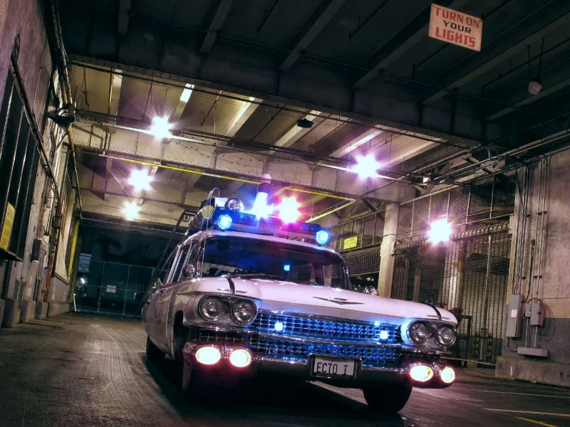 ghostbusters, фильмы, ecto-1, cadillac miller meteor, охотники за привидениями
