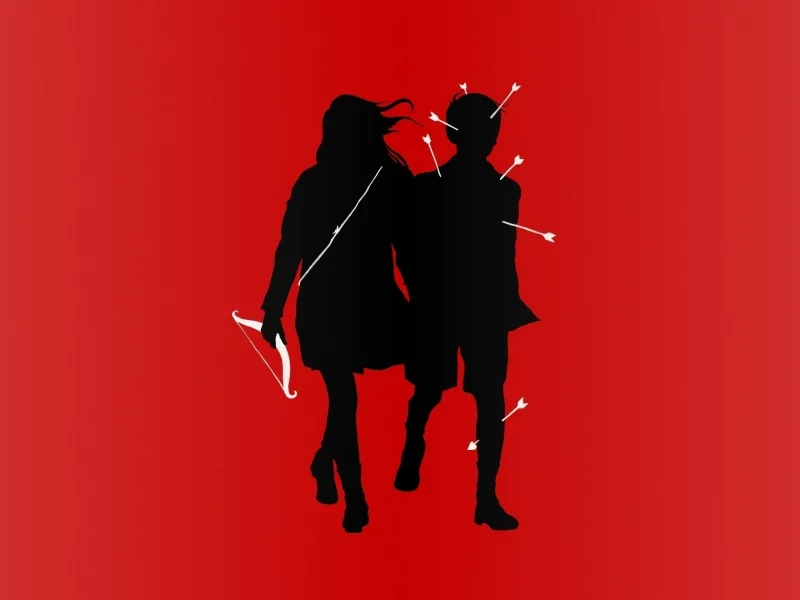 любовь, лук, red color, matheus lopes castro, стрелы, красный, mathiole