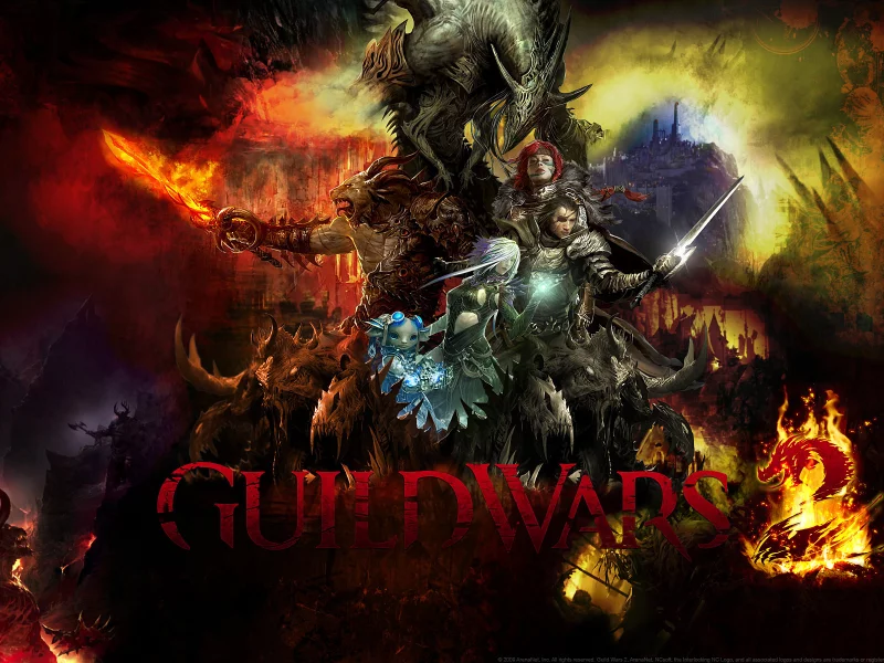 арт, войны, текстура, guild wars 2, монстры