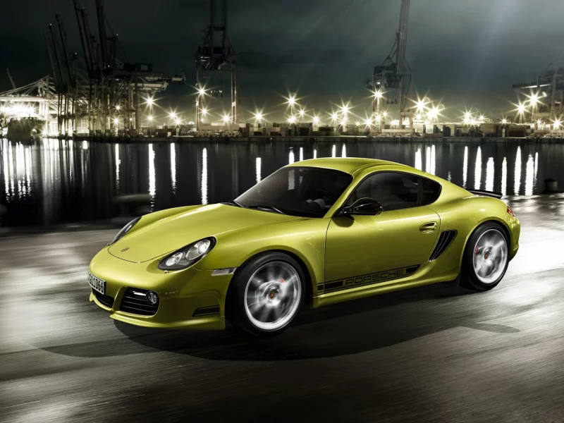 r, огни, вода, порт, 2010, cayman, porsche