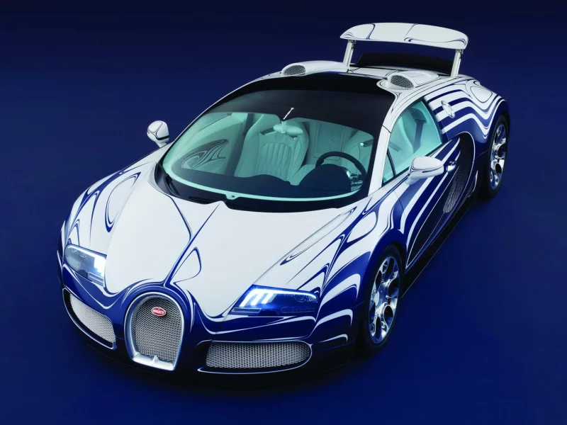 фарфор, bugatti, grand sport, l or blanc, veyron