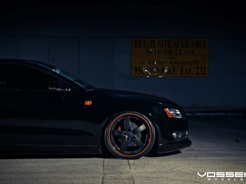 vossen wheels, чорная, audi