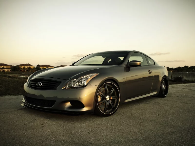 sunset, infiniti, g37, вечер, диски, стайлинг