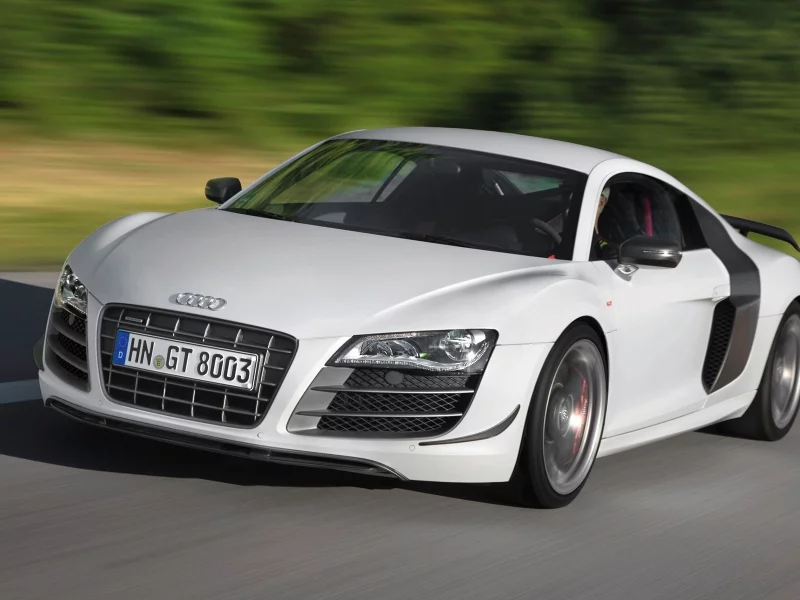audi r8 gt, мощь, белая
