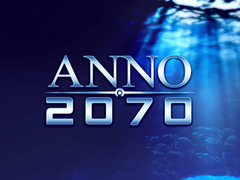 под водой, anno2070, синий фон