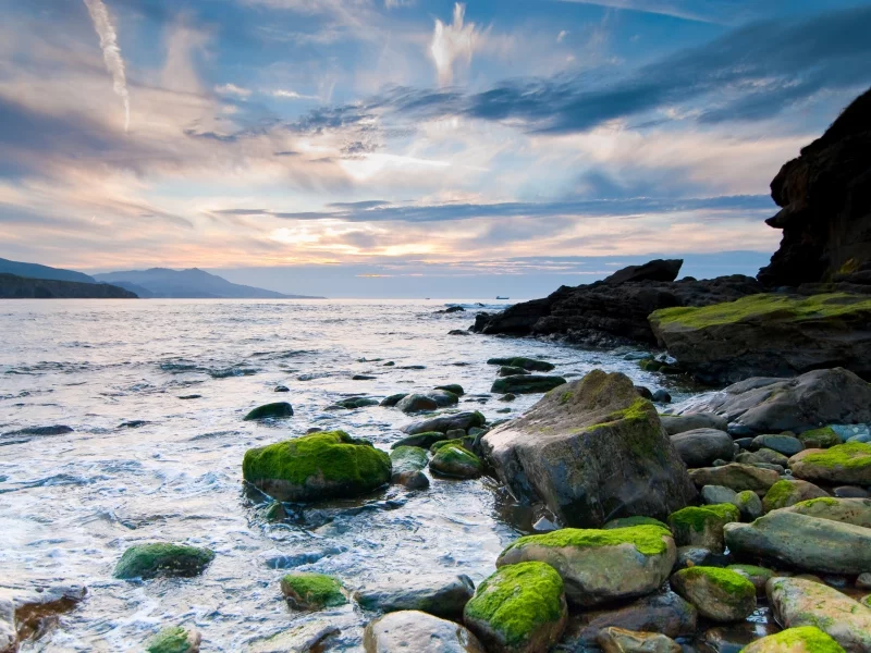 обои, природа, wallpapers, море, пейзаж, камни, небо, скалы, берег