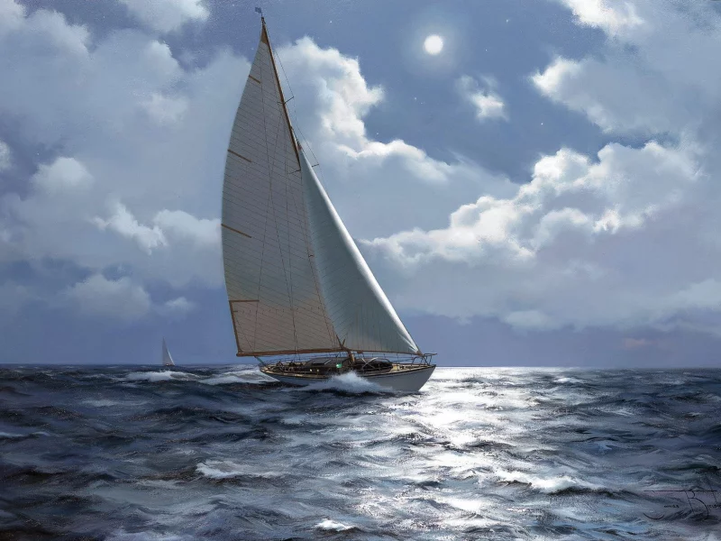 яхта, james brereton, море