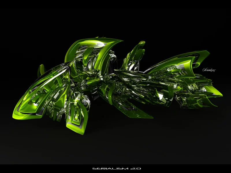 glass, serialism 2 0, завитушка, зелень