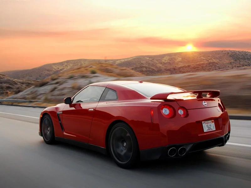 nissan, gt-r, авто, ниссан, car, road, red, красный