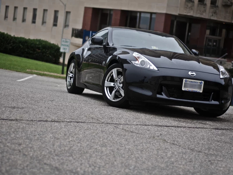 370z, nissan, чёрный