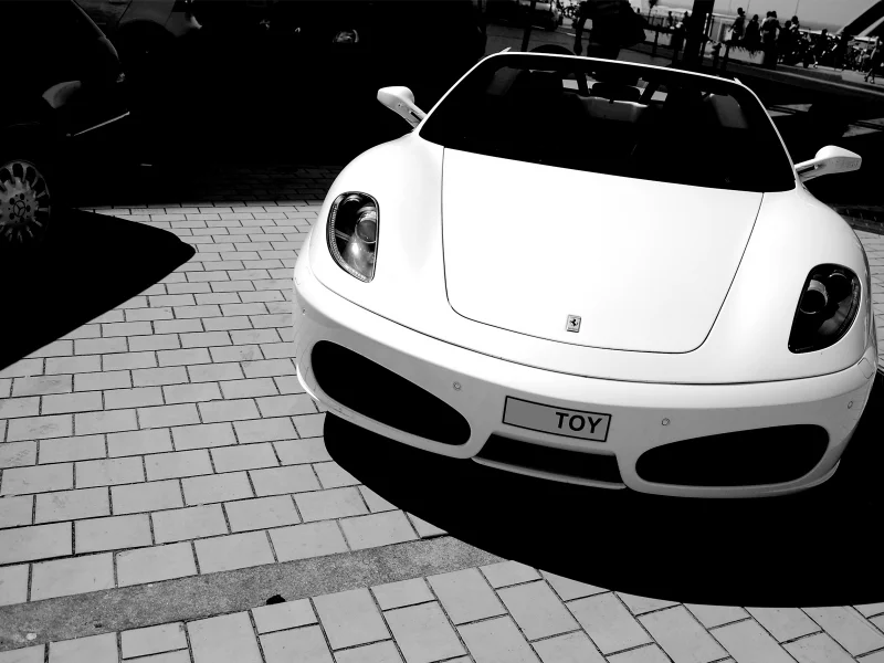 белый, феррари, f430, ferrari, white