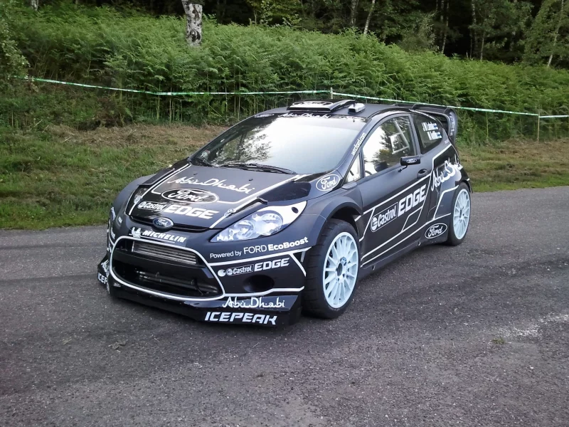 wrc, rally, fiesta rs, черный, black, ford
