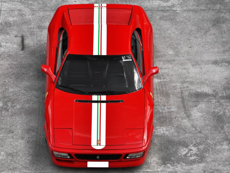red, ferrari, italia, 355