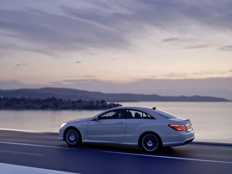 mercedes-benz, white, e500