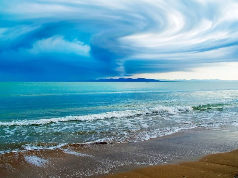 волна, вода, пляж, песок, море