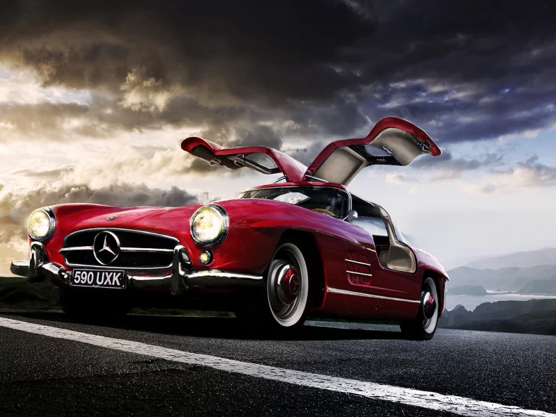 mercedez benz, sl 300, gullwing