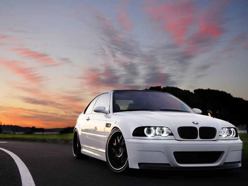 bmw, закат, тюнинг