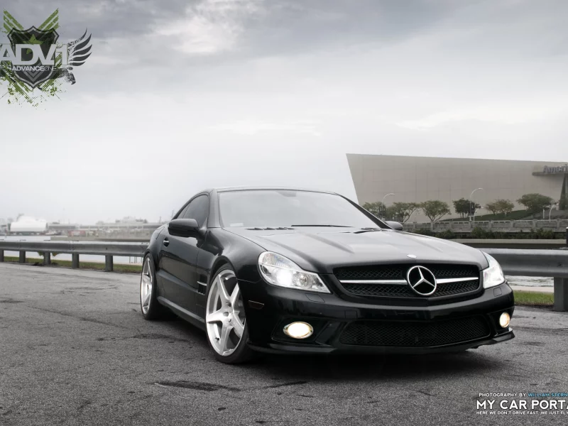 sl 65 amg, белый, mercedes