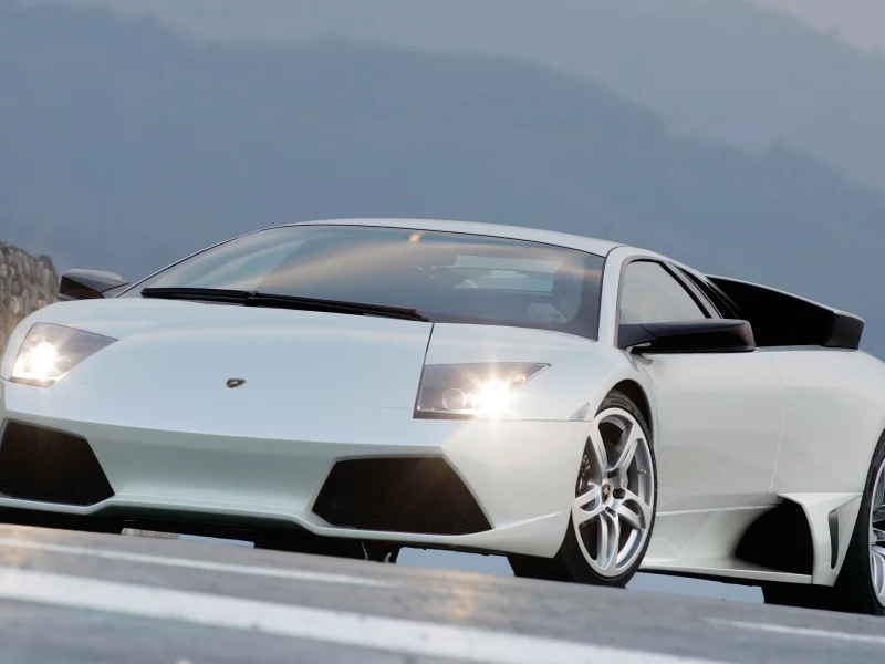 красавец, мурсилаго, murcielago, авто, auto, ламборджини, lamborghini, серебристый