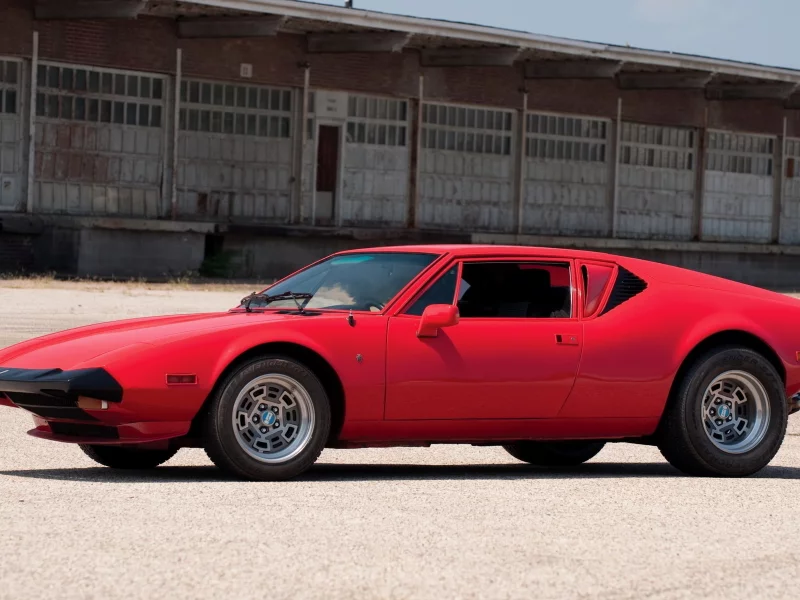 спорткар, de tomaso, оригинал, 1974, красная, pantera, классика