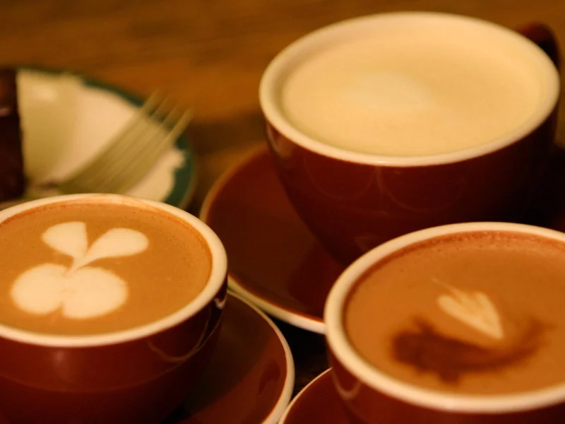 чашка, кофе, coffee, вилка