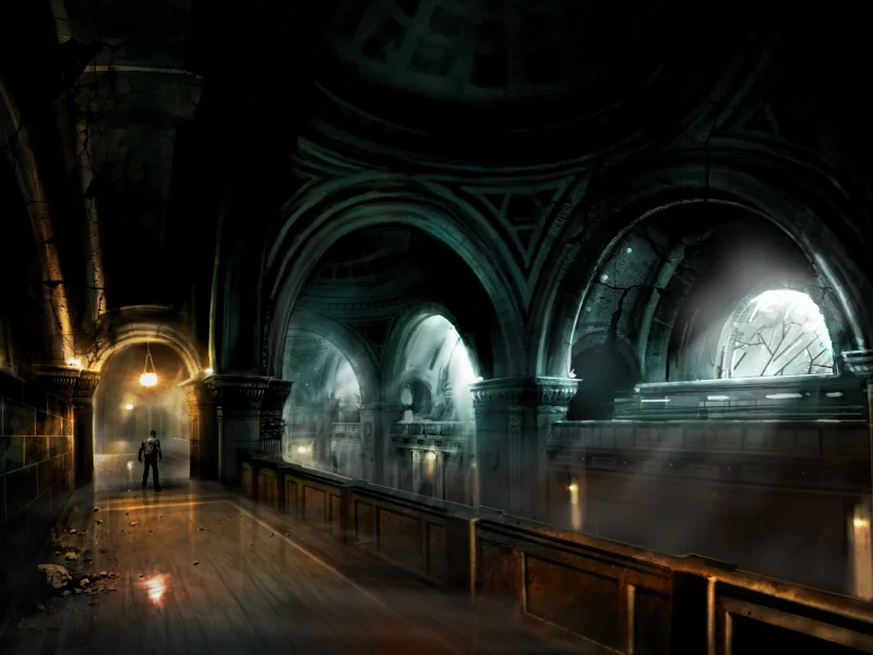 pс, alone in the dark, artwork