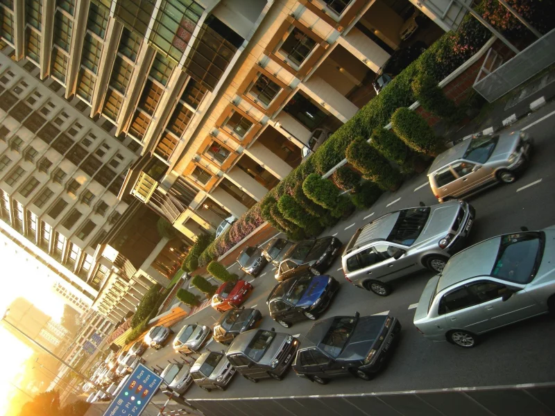 трафик, машины, улица, город, traffic, дорога, cityscape