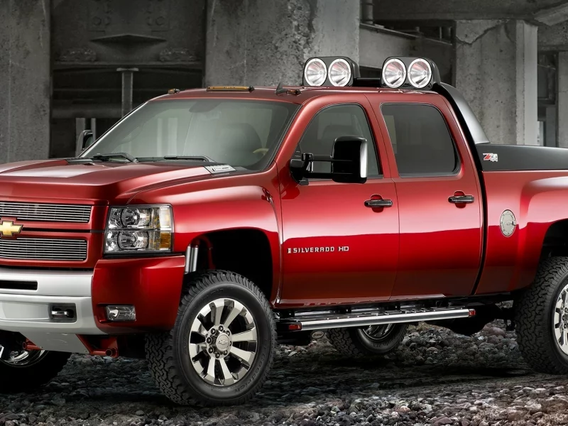 бетон, silverado hd, фары, chevrolet