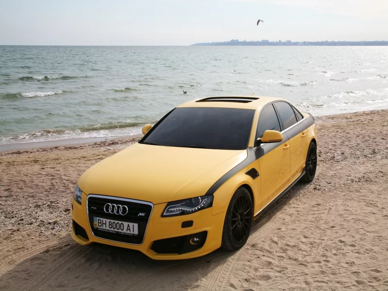 пляж, audi, ауди, авто, тюнинг, песок, вода