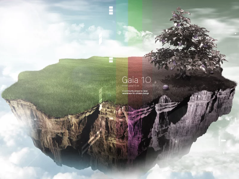 земля, природа, living gaia