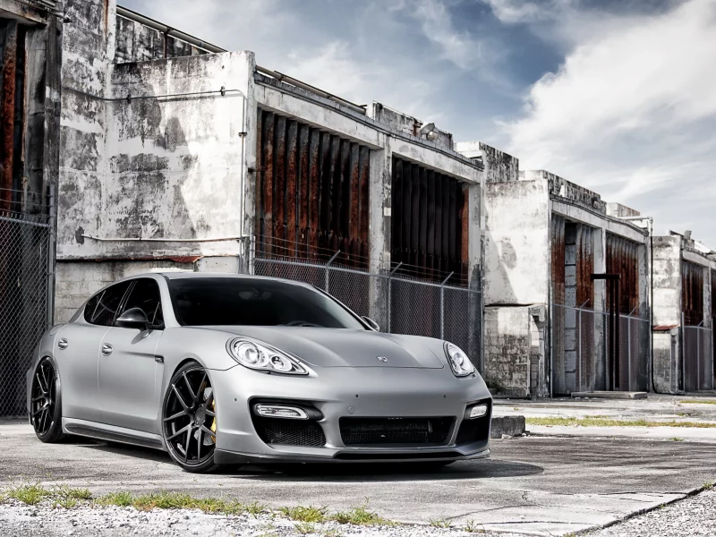 панамера, гаражи, серый, porsche, тюнинг, порше, panamera