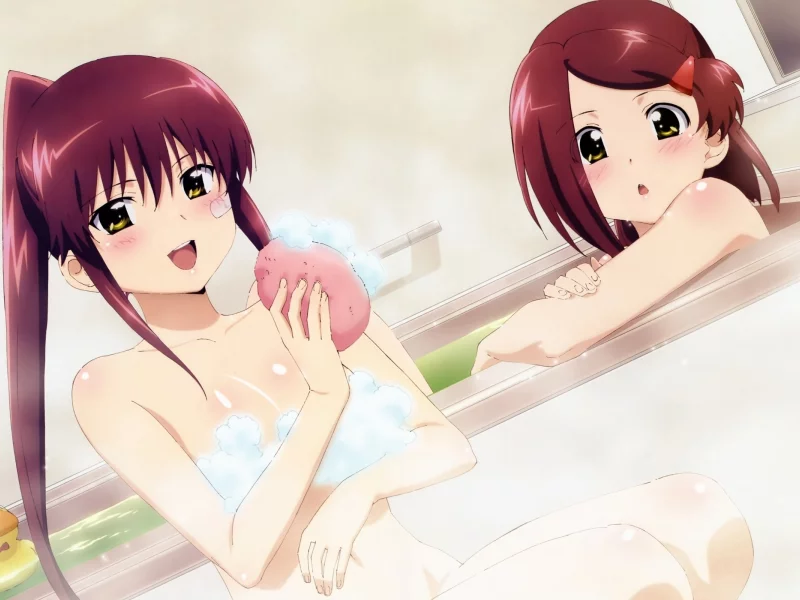 девушки, ванная, suminoe ako, suminoe riko, kissxsis