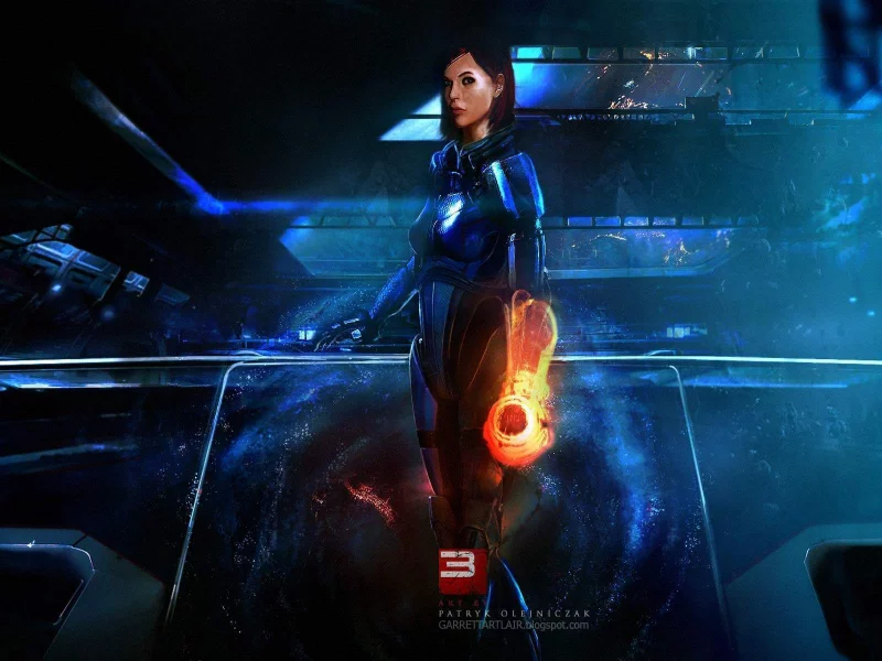 женщина, shepard, космос, mass effect 3, female, шепард, будущее, корабль, игра