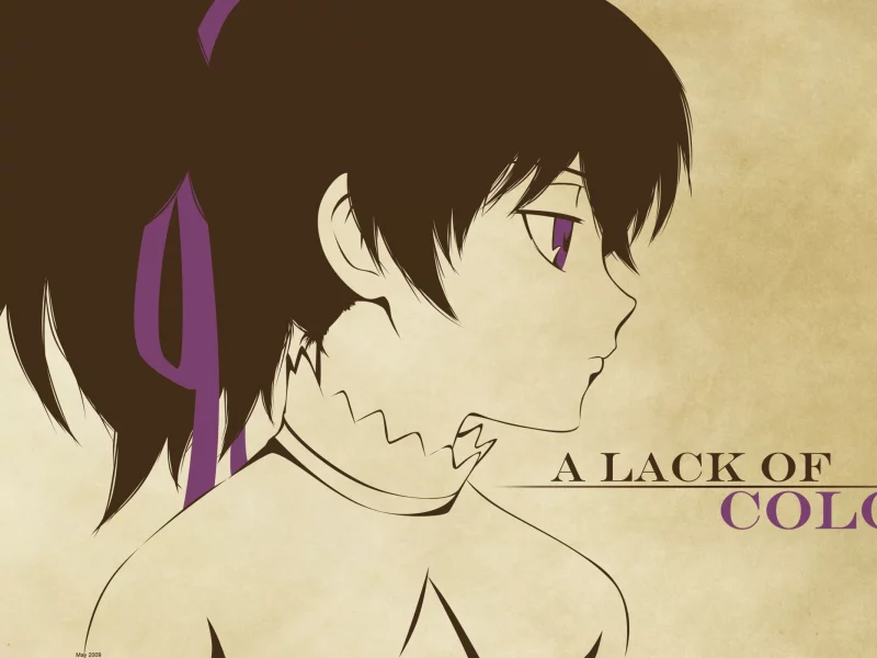 darker than black, yin, темнее черного, минимализм, инь, аниме