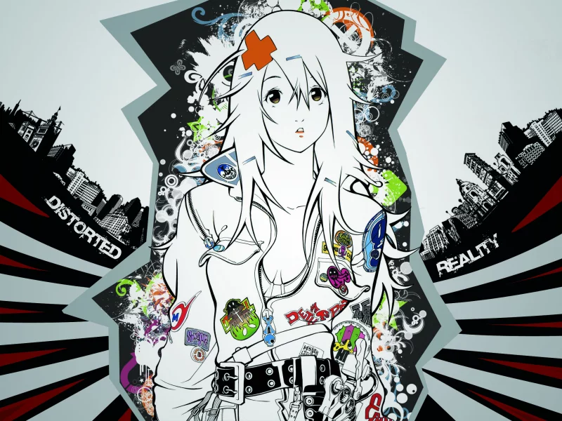 air gear, значки, глаза