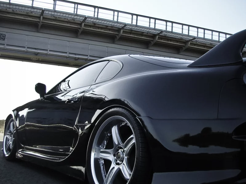 чёрная, jdmtuning, toyota