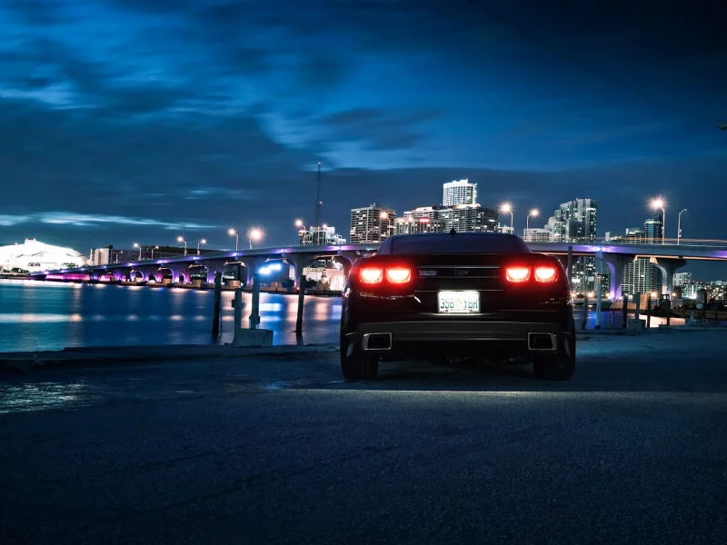 город, cars, auto, chevrolet, camaro, парк