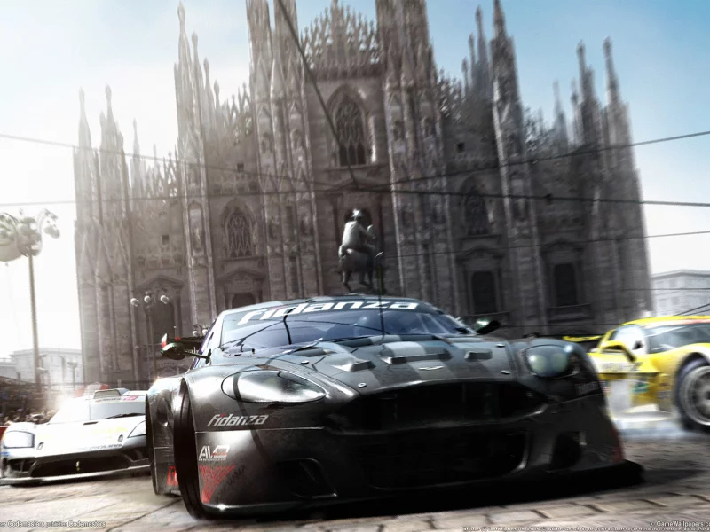 race drive, машины, италия, миланский собор