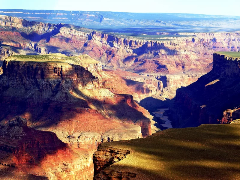 тени, grand canyon, скалы