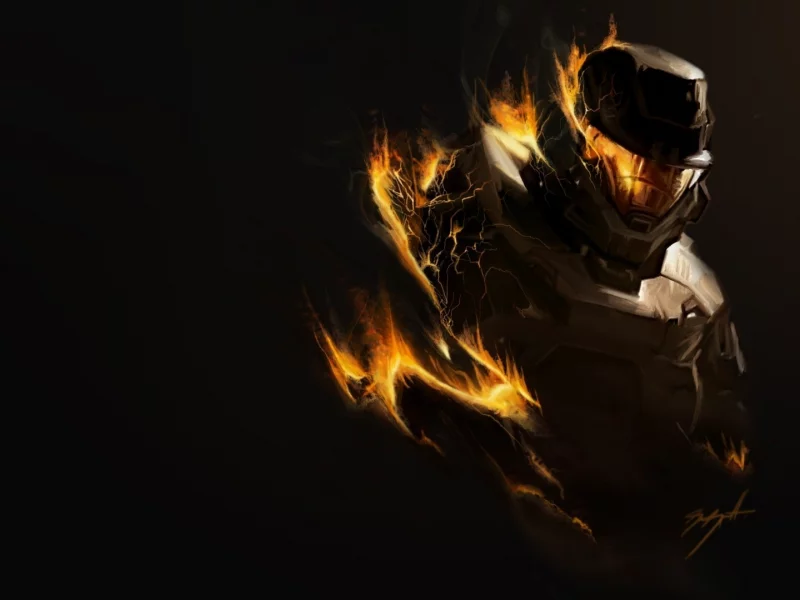 reach, тьма, halo, мастер чиф, огонь