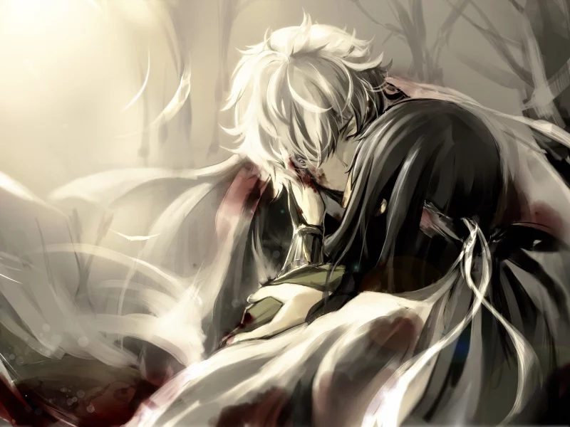 kiss, katsura kotaro, sakata gintoki, blood