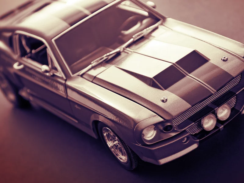 shelby, eleanor, капот, mustang, сепия, моделька