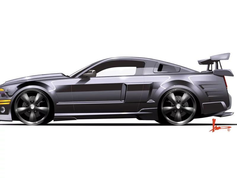shelbygt500kr, подпись, сполер