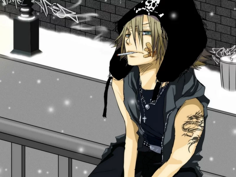 хаято гокудэра, учитель-мафиози реборн, katekyo hitman reborn, аниме, hayato gokudera, снег, хранитель кольца урагана вонголы