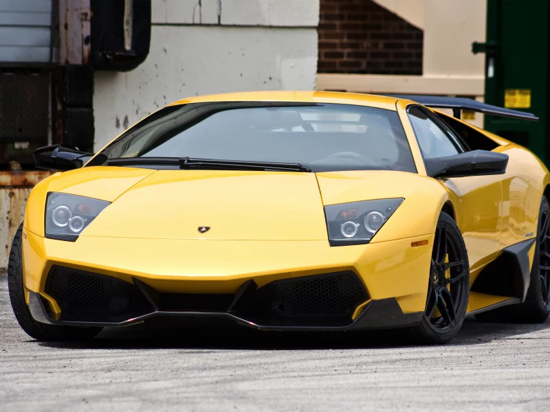 murcielago, желтая, lamborghini