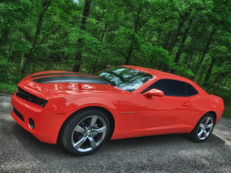 лес, orange, camaro, chevy