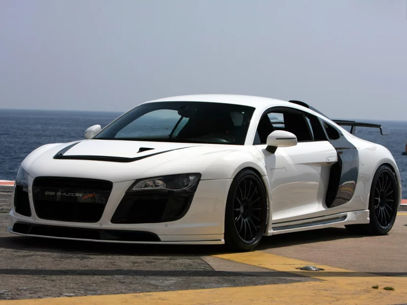 ppi, razor, r8, передняя часть, ауди, white, gtr, audi