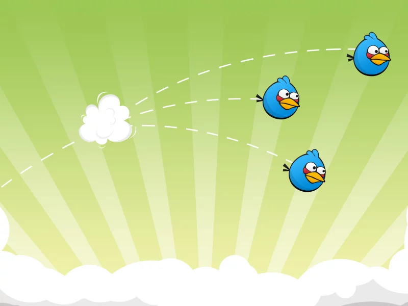 птички, отряд, игра, полет, game, angry birds