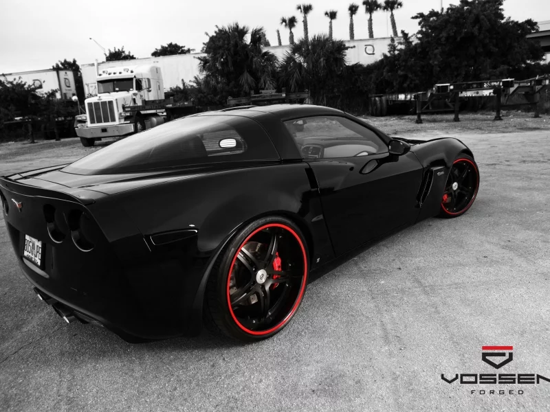 chevrolet, rims, black, z06, tuning