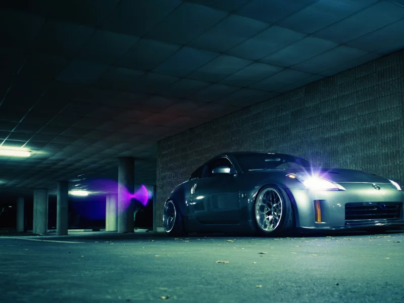 стоянка, nissan, гараж, 350z
